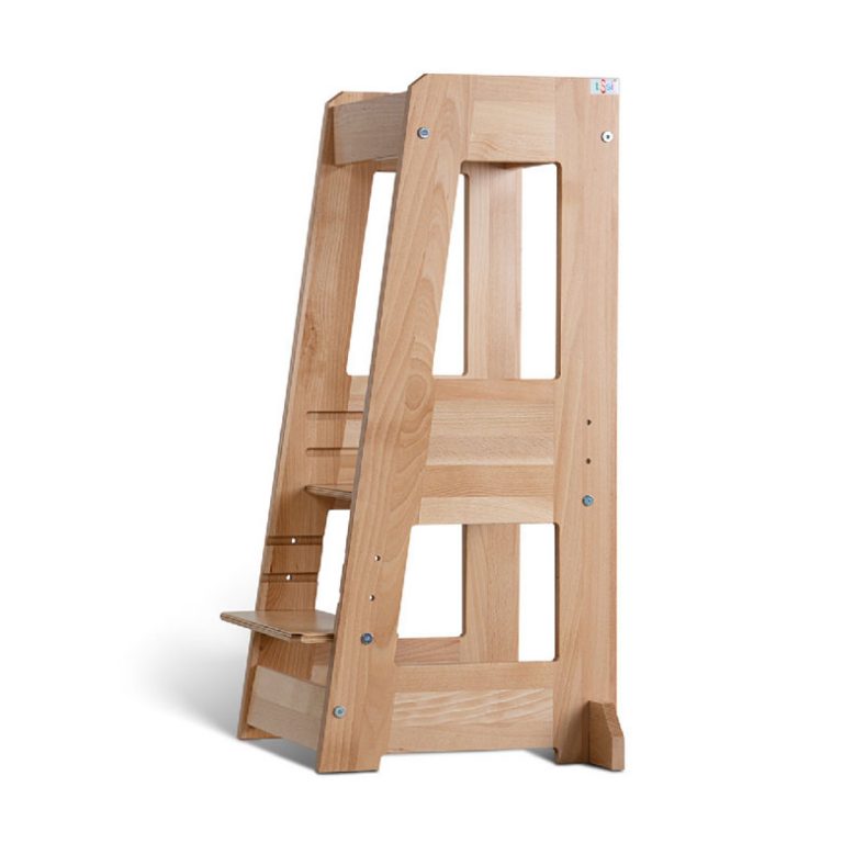 Tour D'Apprentissage Montessori SCHWANFELD - Bois Massif 50kg Anti-Basculement