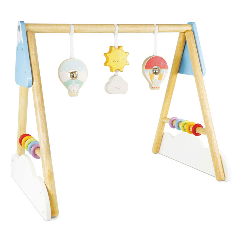 Portique de jeux pour bébé en bois