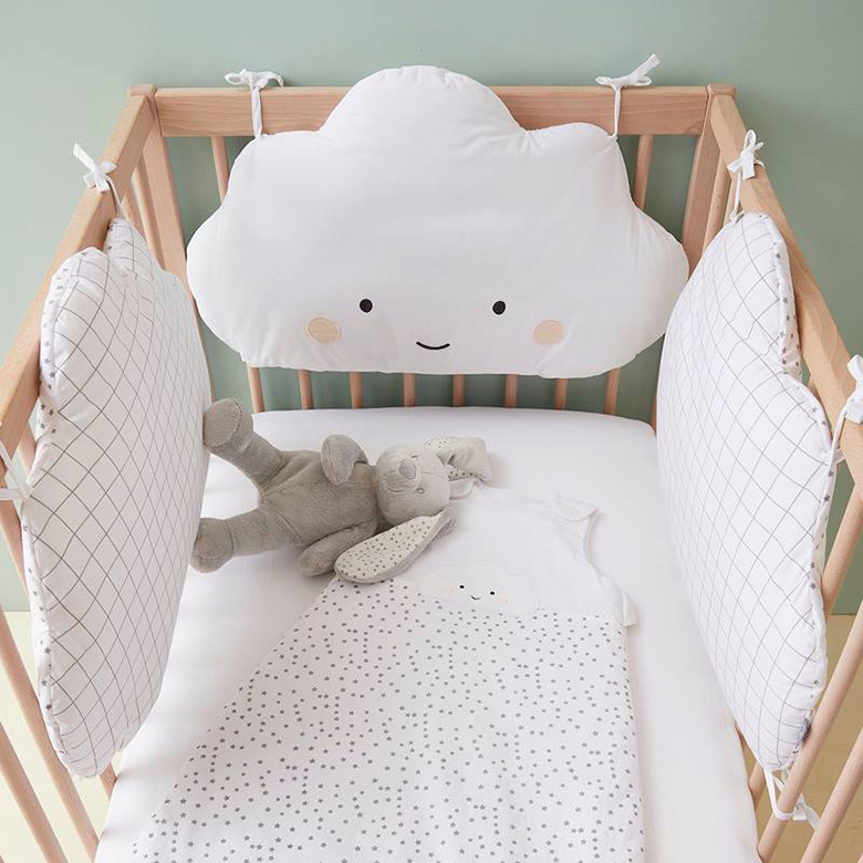 Tour De Lit Pour Bébé Respirant - Protection Barreaux De Lit 160 Cm, Épaisseur 2,5 Cm, Modèle No03