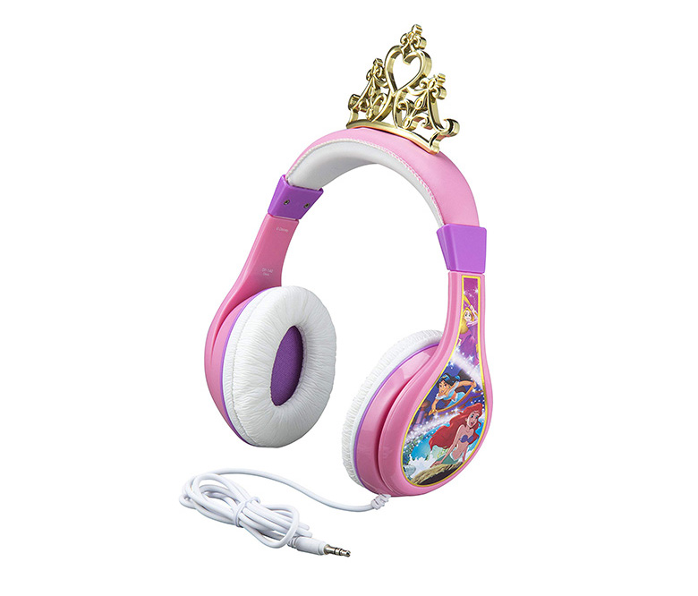 Casque audio princesses rose et blanc