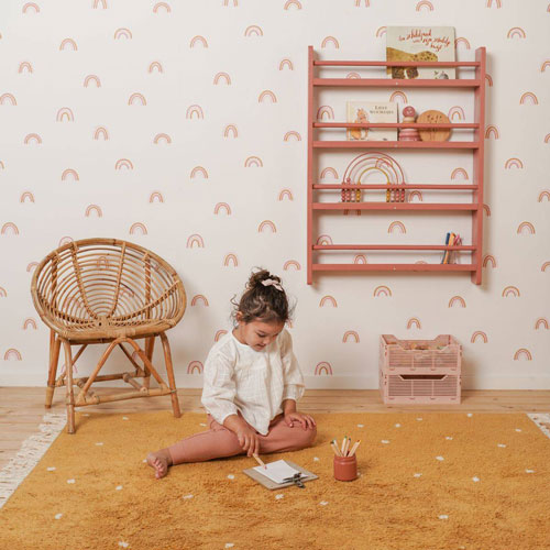 Du papier peint couleur Terracotta pour décorer la chambre des enfants
