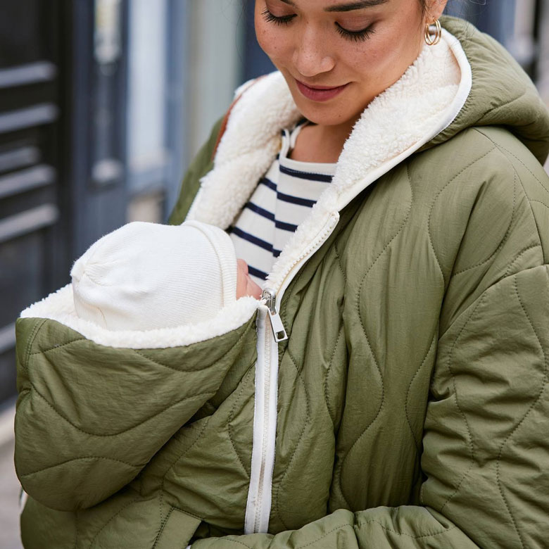 Manteau de portage mi-saison réversible