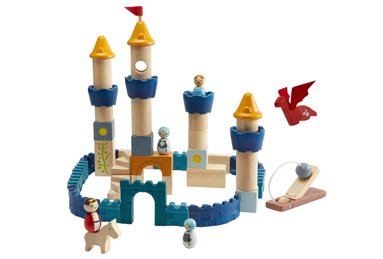 Jeux de construction château coloré