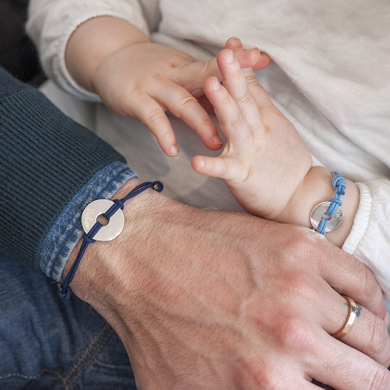 Bijou enfant-papa : ensemble de bracelets