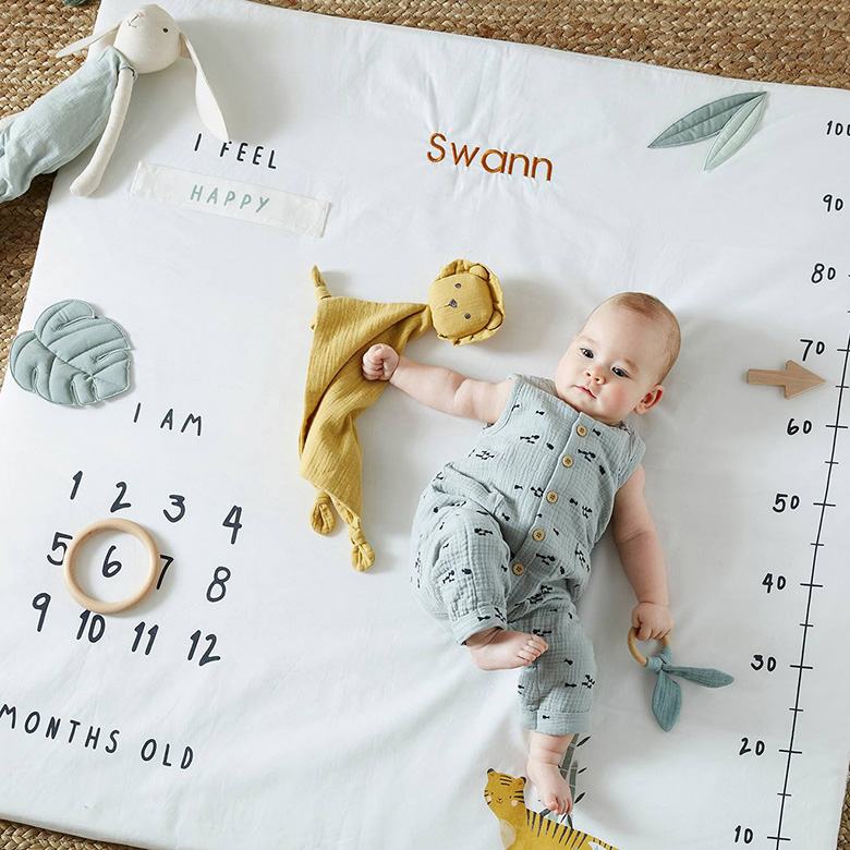 Le tapis photo personnalisé au prénom de bébé !
