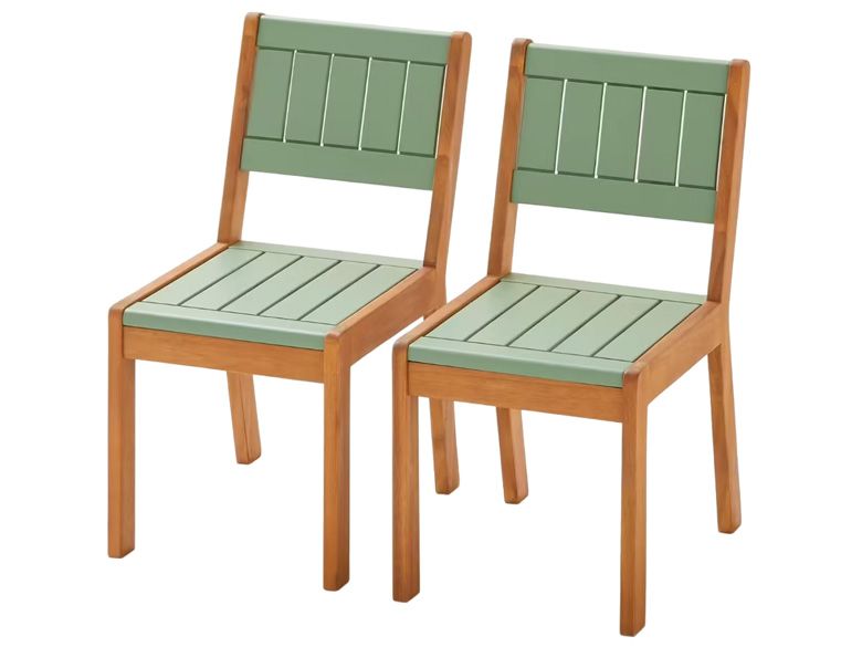 Lot de deux chaises pour salon de jardin enfant