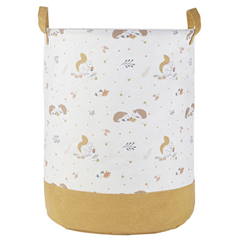 Panier Rangement Enfant Lion - 28x17x14 Cm, 23L, Coton, Pour Jouets, Linge, Couvertures, Déco