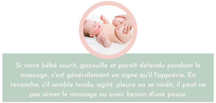 comment aider son bébé à se détendre lors d'un massage ?