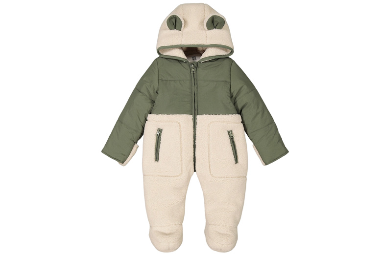 Combinaison Bébé Hiver Polaire – Style Pilote Avec Capuche – Taille 3 à 24 Mois – Imperméable Et Coupe-vent