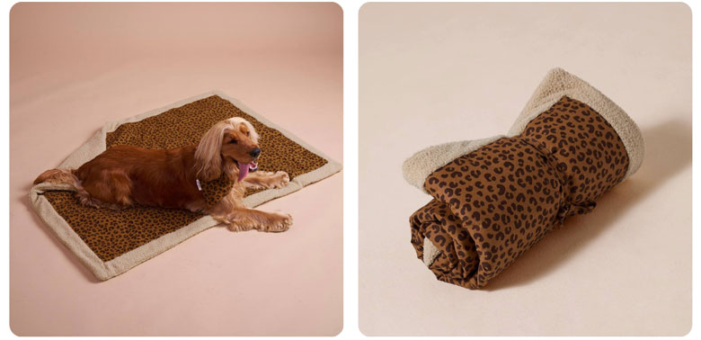 tapis nomade de voyage design pour chien 