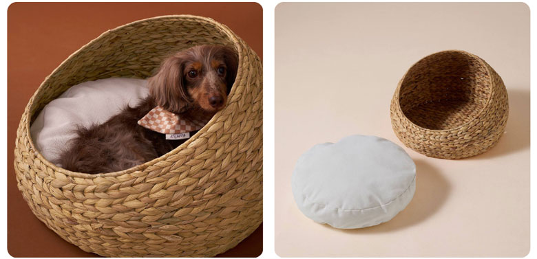 panier rond pour chat ou chien