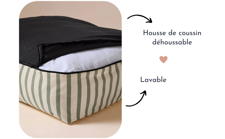 panier pour chien déhoussable