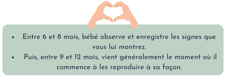 À quel âge commencer le langage des signes pour bébé ?